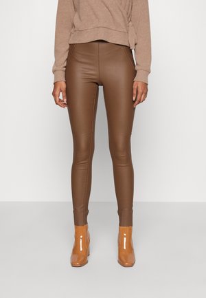 Objbelle Coated Leggings Fossil