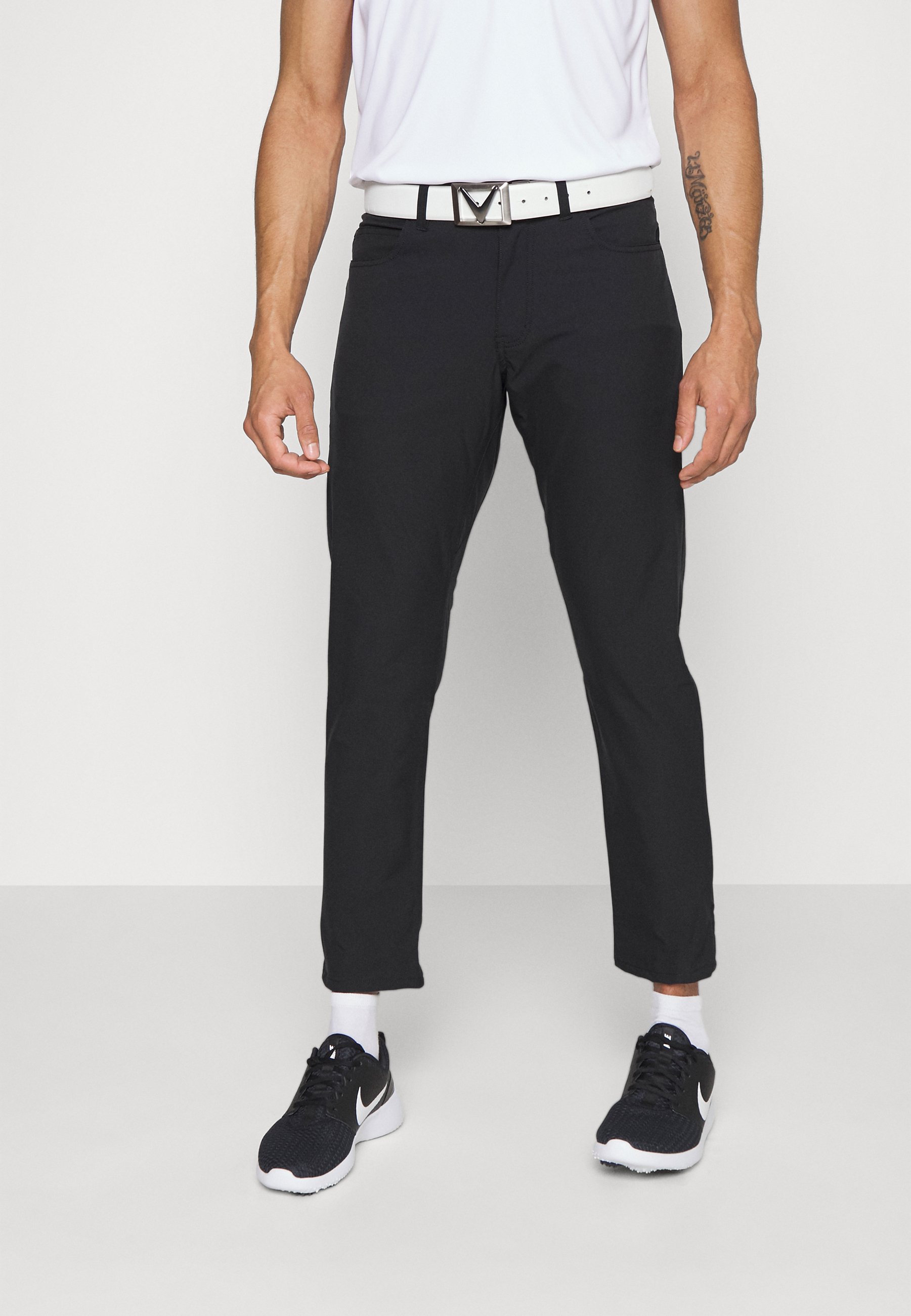 Nike Golf REPEL POCKET - Pantalones montañeros largos - black/negro - Zalando.es