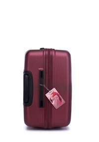 WITTCHEN LARGE SUITCASE WITH LUGGAGE TAG FROM ABS - Valise à roulettes - dark red