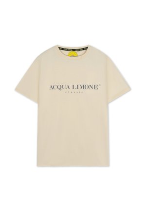 T-shirt med print - khaki
