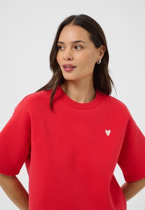 Kaffe, KALIDDY 1/2 SLEEVED SWEATSHIRT - T-shirt basic - lollipop