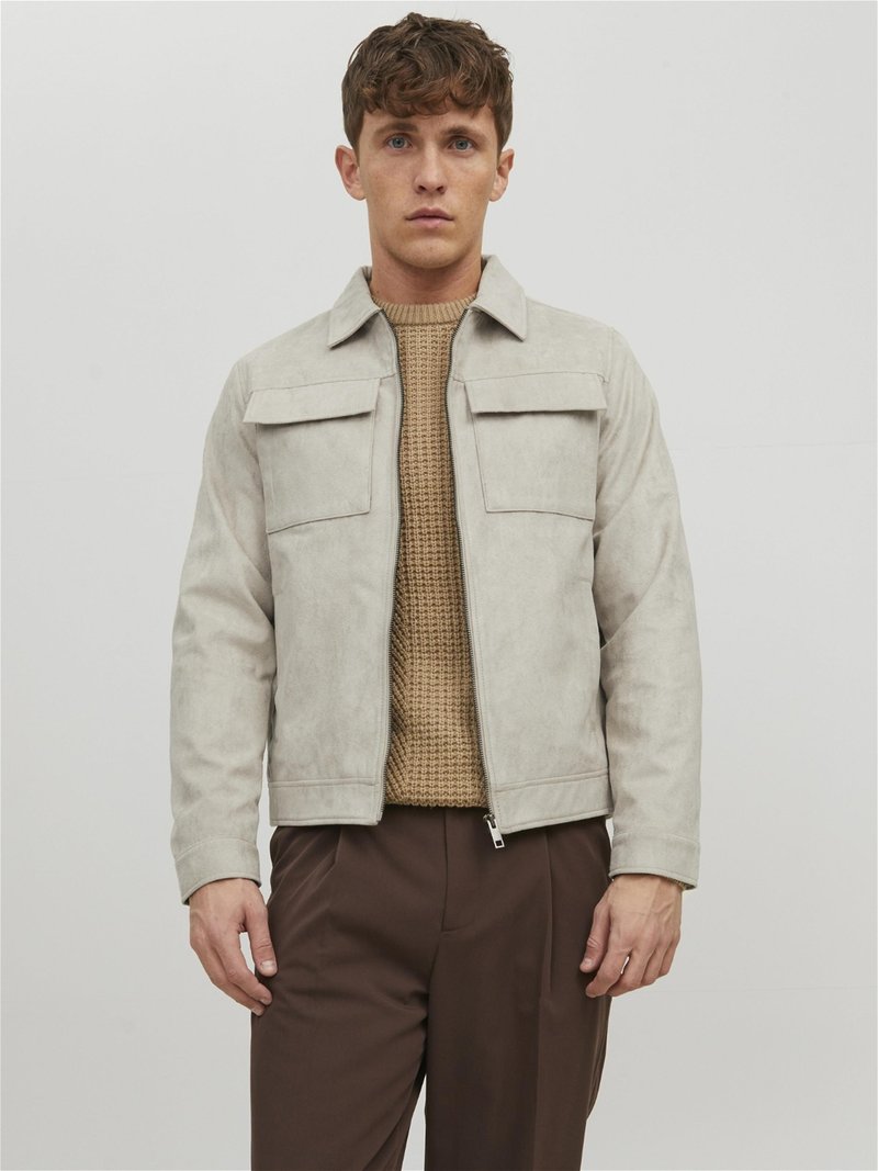 Jack & Jones PREMIUM JJEPAYTON JACKET - Giacca in similpelle - string