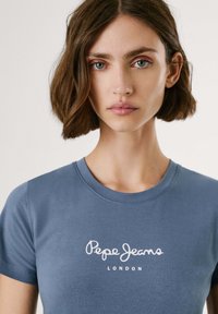 Pepe Jeans NEW VIRGINIA SS  - Triko s potiskem - drill blue
