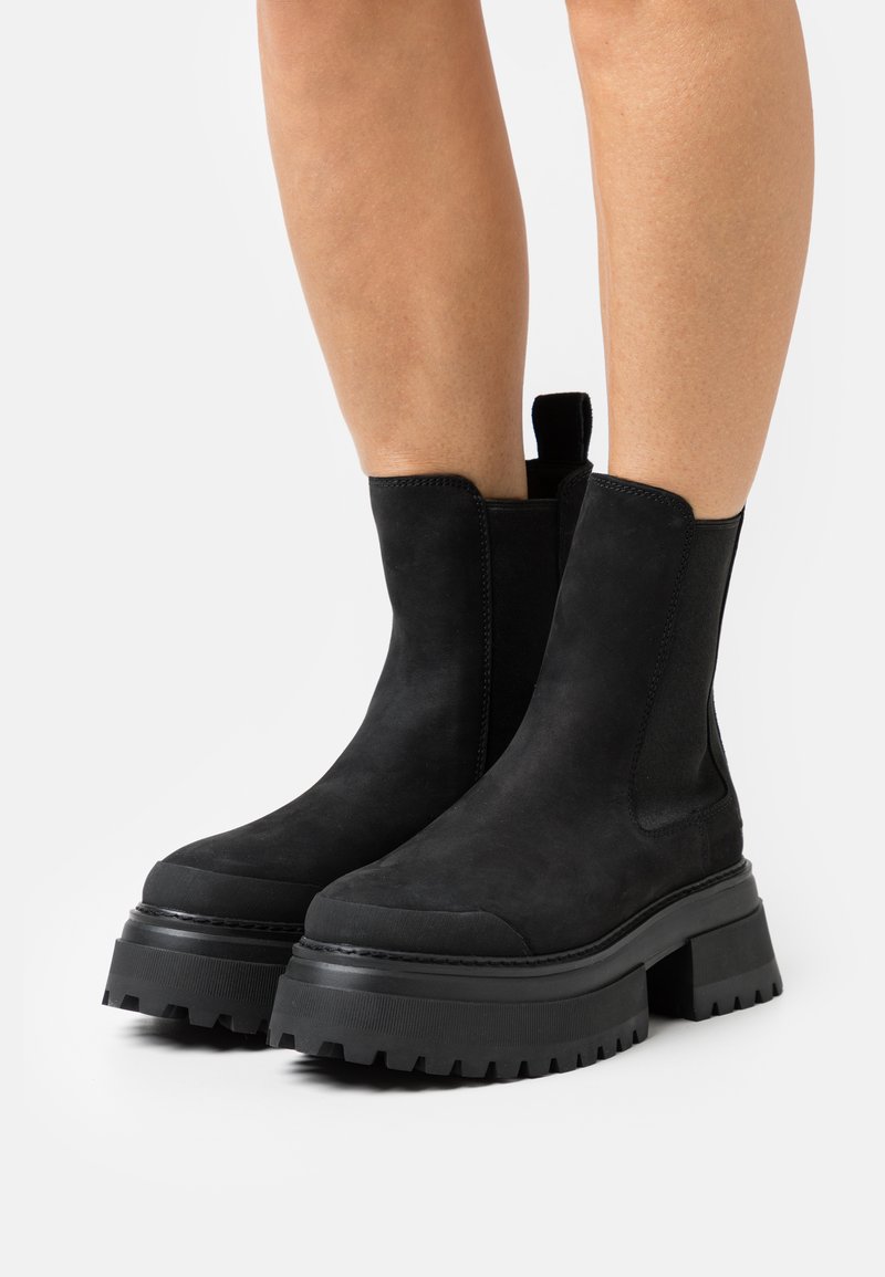 chelsea platform ankle boots