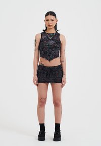 Ed Hardy DRAGON REPEAT TIED BACK - Top - black