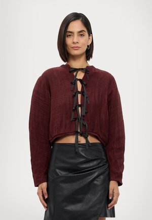 SAWYER - Cardigan - russet brown