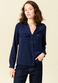 BONOBO Jeans Overhemdblouse - bleu marine