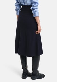 GANT SKIRT - sukňa v tvare A - evening blue