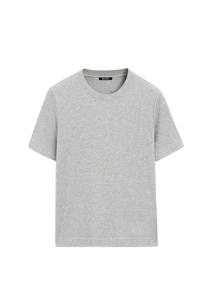 INTERLOCK CREW NECK WITH SHORT SLEEVE  - T-Shirt basic - grey