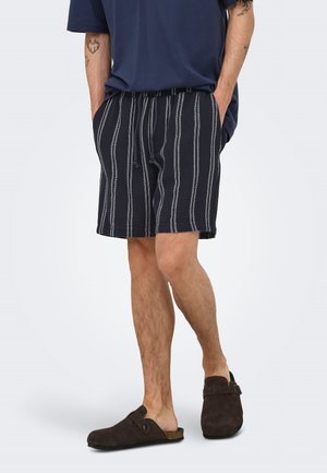 Only & Sons ONSTREV LIFE STRIPE - Σορτς - blau