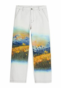 Desigual LANDSCAPE - Nohavice - white