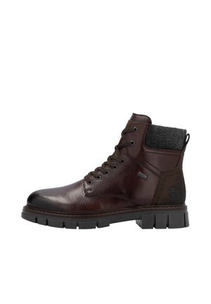 Schnürstiefelette - dunkelbraun