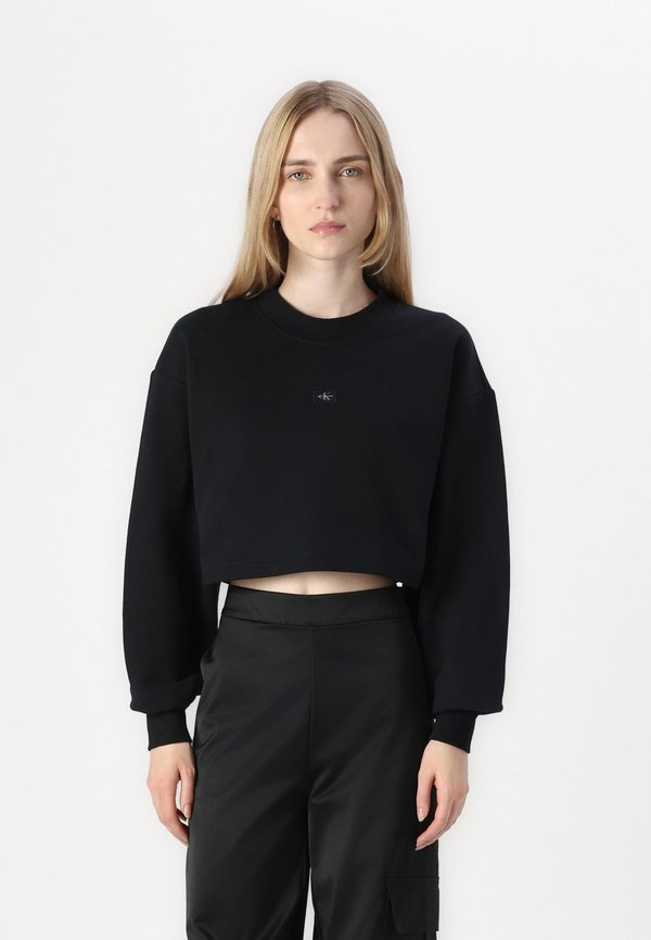 LABEL SHORT CREWNECK - Sweatshirt