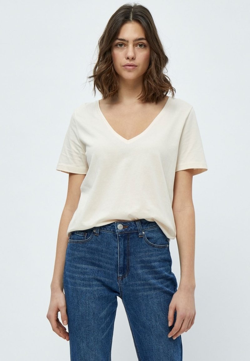 PEPPERCORN PCGAMORA - T-shirt basic - cloud dancer