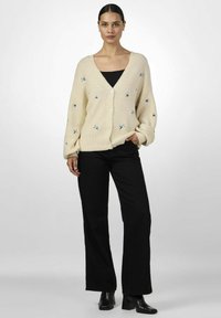 YAS YASFLEUR CARDIGAN - Strickjacke - birch
