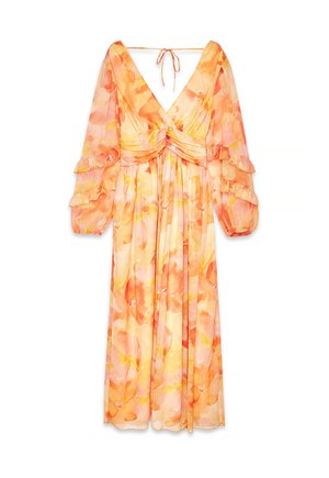 WIDE SLEEVE  - Maxi-jurk - orange print