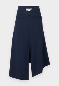 DETAIL MIDI SKIRT - A-lõikeline seelik - navy