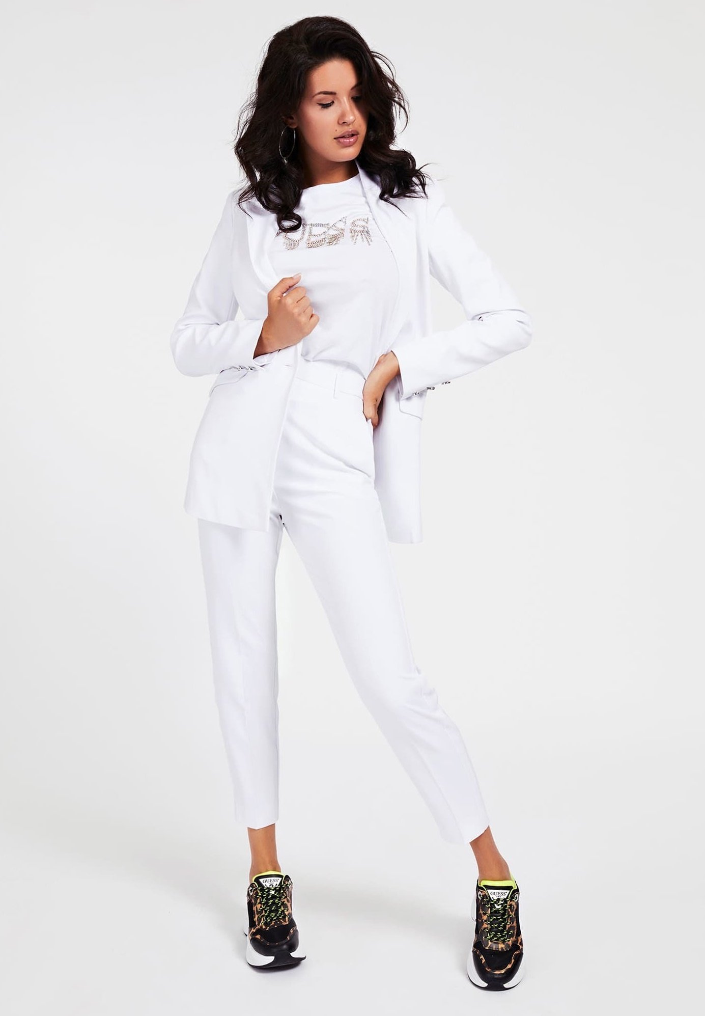 guess white blazer