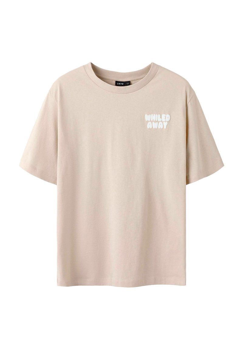 LMTD T-shirt print beige