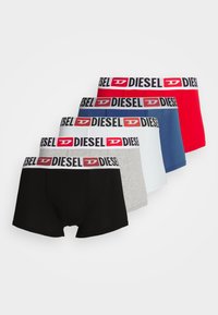 Unselected, blue/red/white/black/grey melange