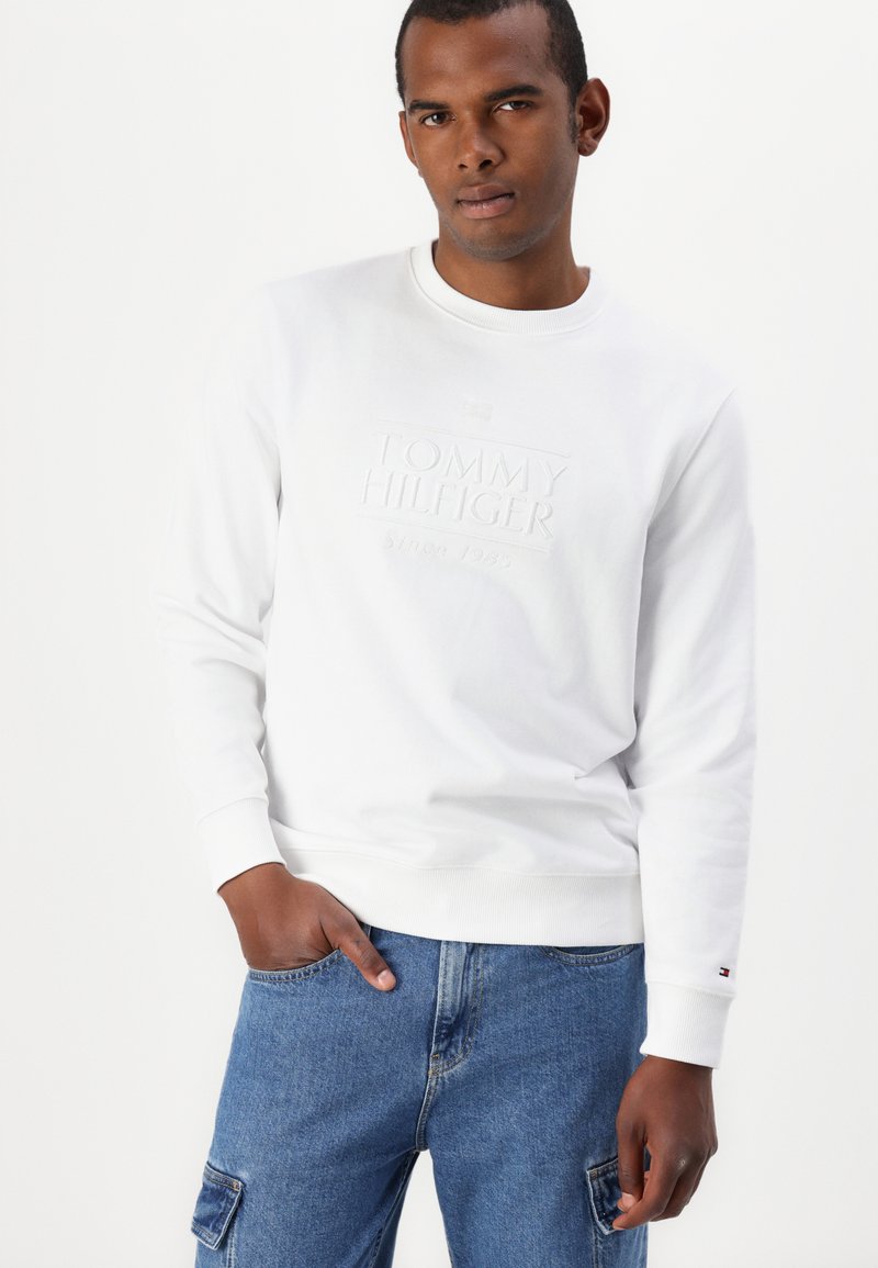 White Felpa Bianca Tommy Jeans Felpa Tommy Hilfiger Felpa Bianca