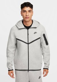 TECH - Sweatjakke - dk grey heather black