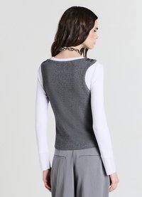 Calliope DOPPIO CAPO - Maglietta a manica lunga - grigio fumo melange