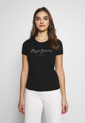 BEATRICE - T-shirt con stampa - black