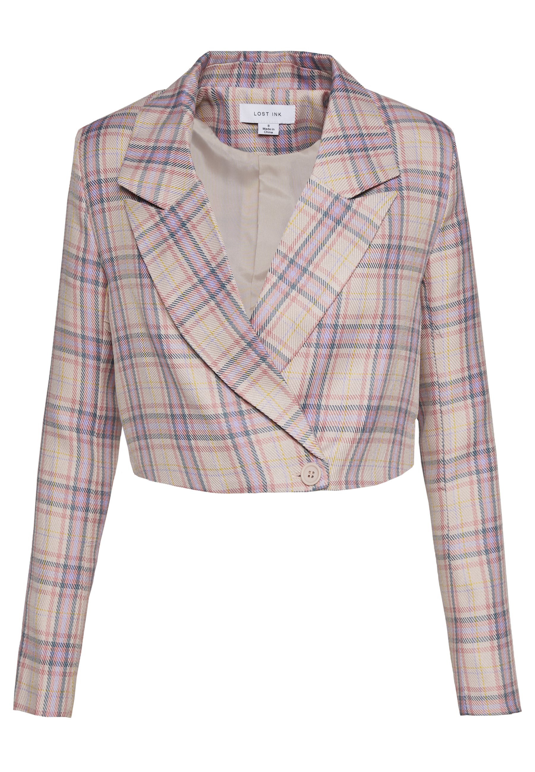 Lost Ink CHECK CROPPED Blazer multi Zalando.no Lost Ink CHECK CROPPED - Blazer - multi
