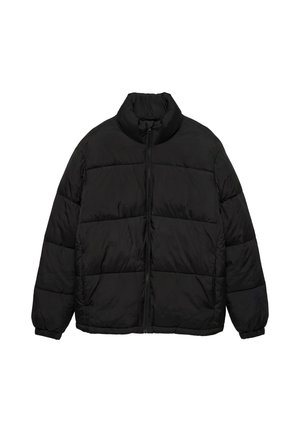 PULL&BEAR, HIGH NECK - PUFFER JACKET - Veste d'hiver - black