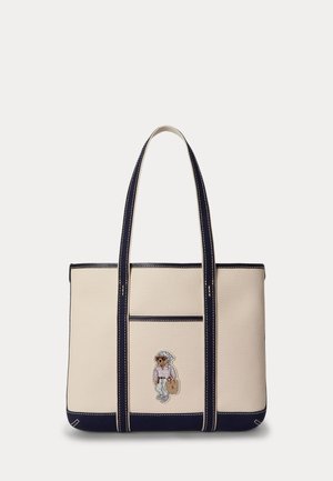Polo Ralph Lauren, POLO BEAR CANVAS SMALL SHOPPER TOTE - Borsa a mano - ecru/newport navy
