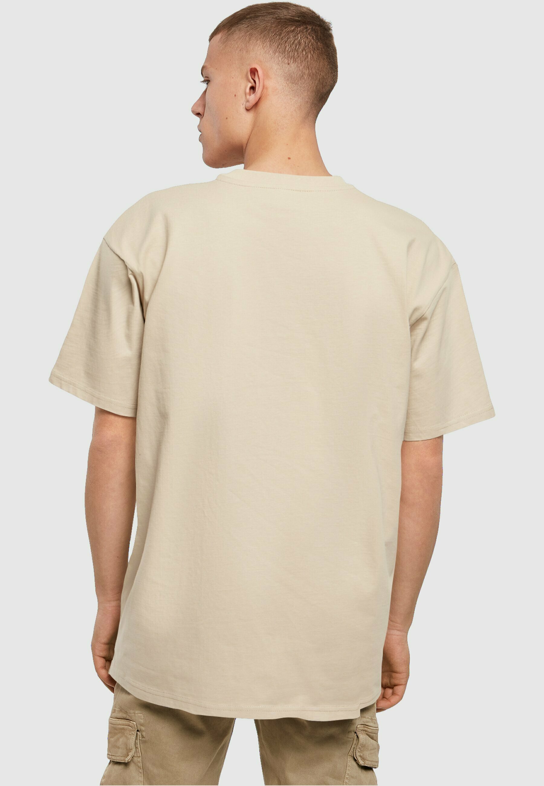 Merchcode AUSTRALIA HEAVY OVERSIZE TEE - Print T-shirt - wet sand