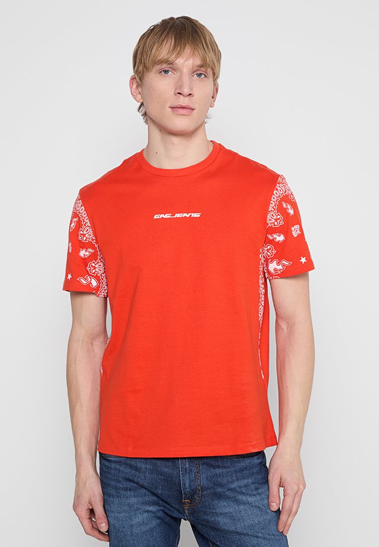 GAS T-shirt print oranje