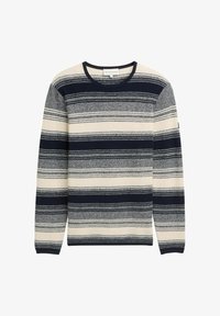 Sélectionné, off white/navy stripe