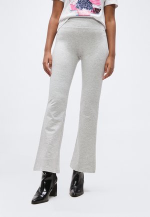 2 PACK - Hlače - black/light grey melange