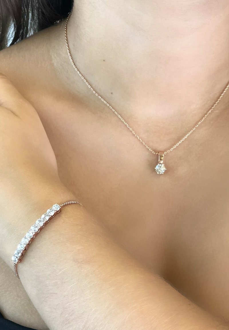 MYC Paris PARURE MIA BIRTH  - Collana - couleur or rose / cristal