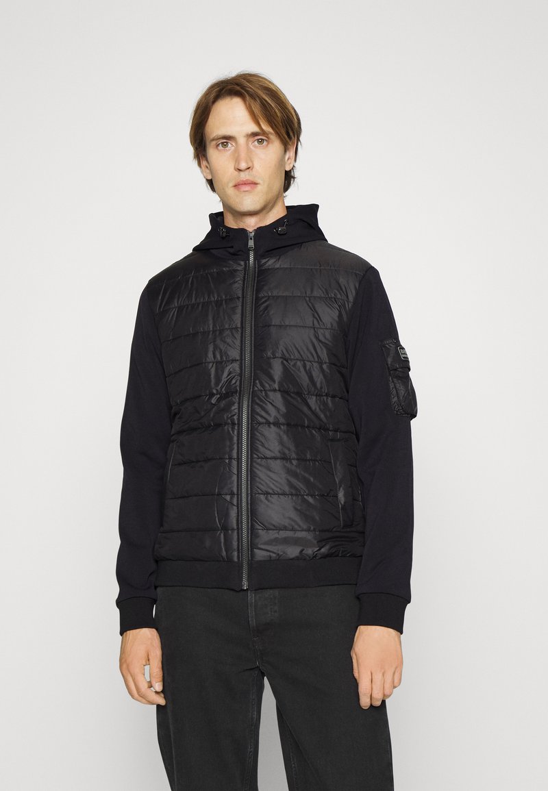 Barbour International BAFFLE ZIP THRU HOODIE Leichte Jacke black