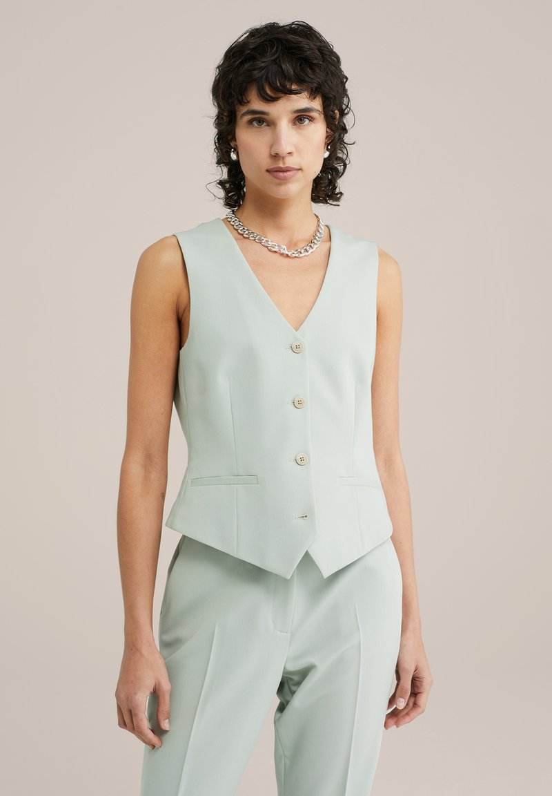 WE Fashion - Waistcoat - green, Enlarge