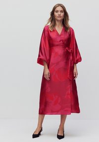 STOCKH LM IRMELIE PREMIUM SATIN HOLIDAY DRESS - Jurk - bloom print