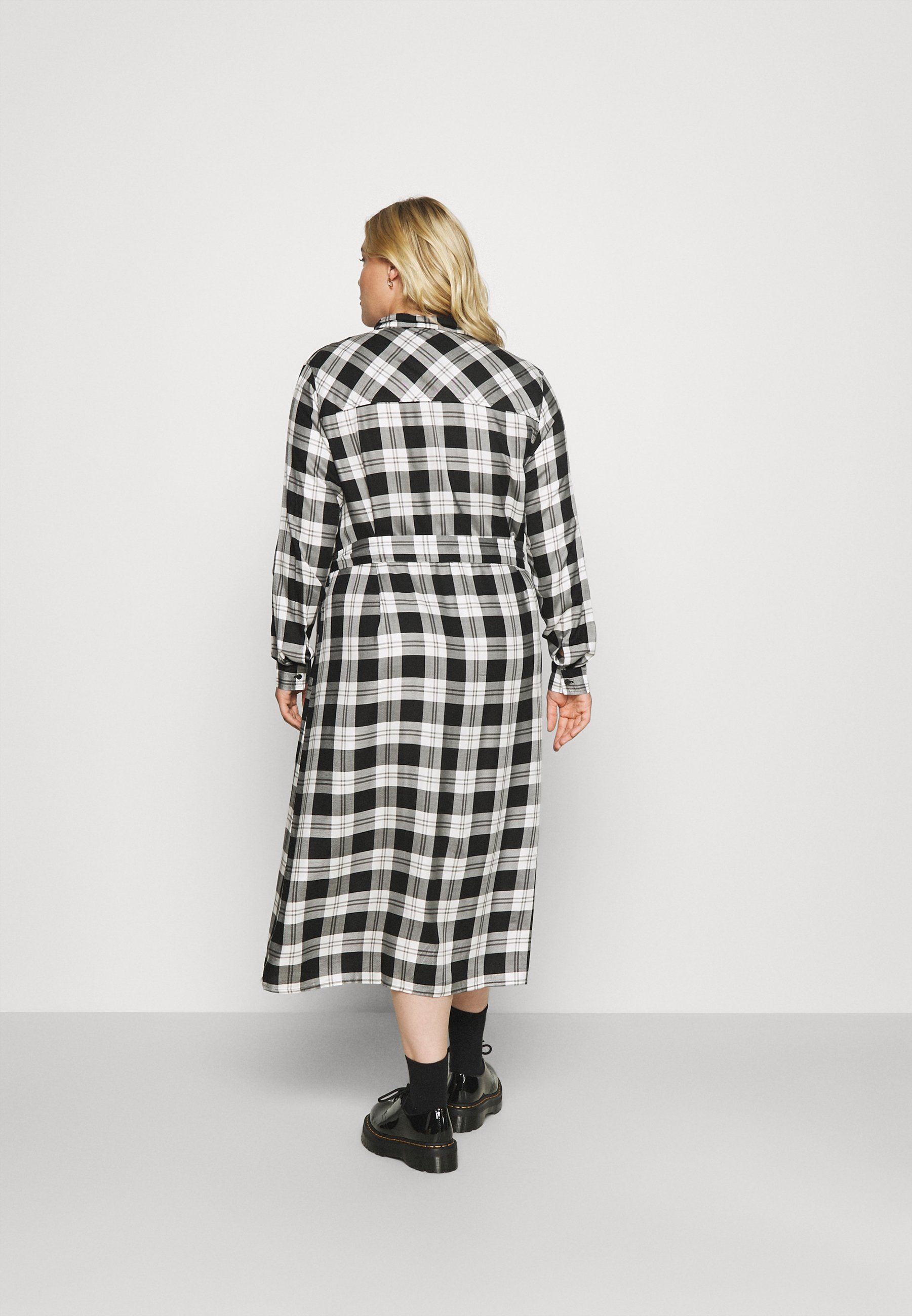Women CARVIKANA CALF CHECK SHIRT DRESS - Day dress Women CARVIKANA CALF CHECK SHIRT DRESS - Day dress