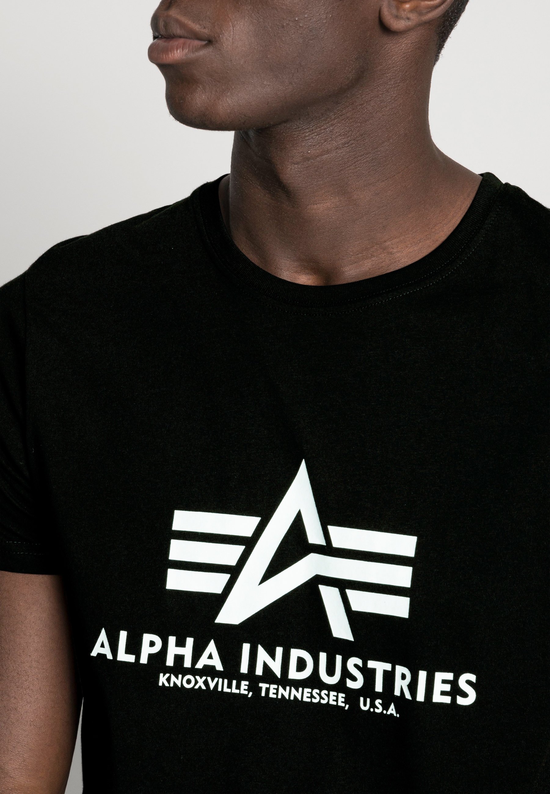 Alpha Industries T-shirt print - schwarz/zwart - Zalando.nl