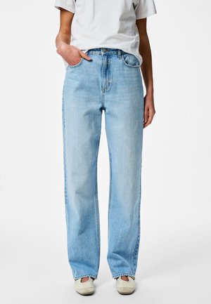 Pieces PCKATE - Džinsi ar taisnām starām - light blue denim