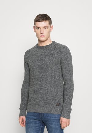 SLHIRVING CREW NECK - Jumper - medium grey melange/anthracite