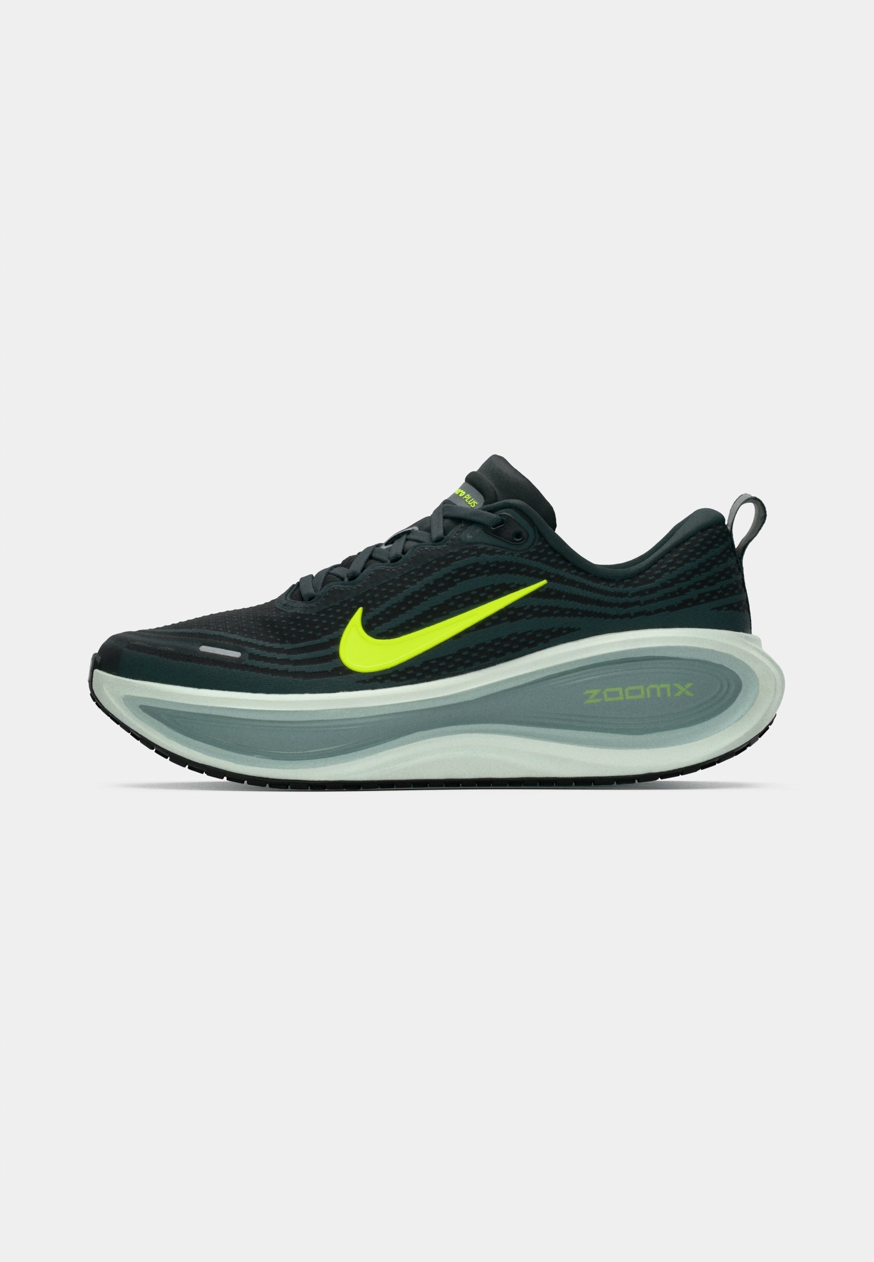 nike black and lime green running shoes