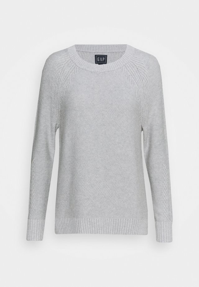 TEXTURED CREW  - Pullover - grey