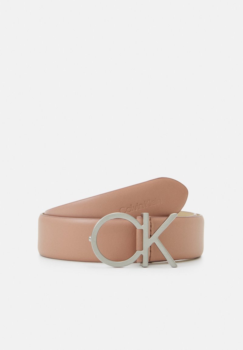 Calvin Klein LOCK LOGO BELT - Cinturón - ash rose