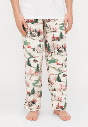 SLEEP SKI CONVERSATIONAL - Παντελόνι πιτζάμας - white