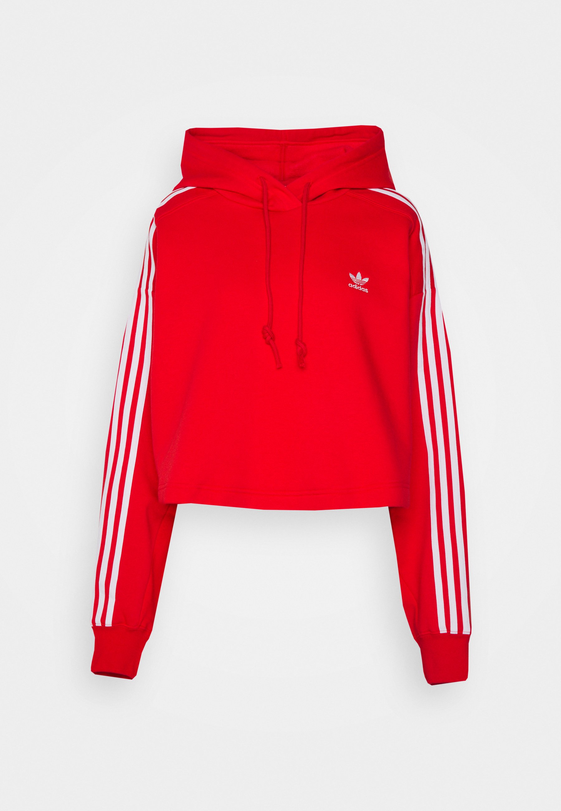 adidas Originals SHORT HOODIE - Sweat à capuche - red/rouge - ZALANDO.FR