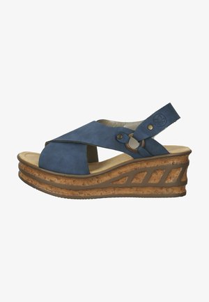 Plateausandalette - jeans