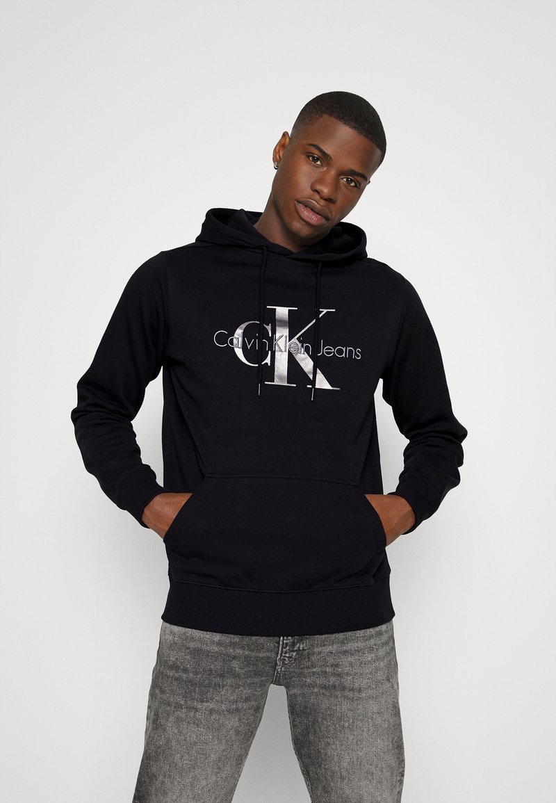 Calvin Klein Jeans SEASONAL MONOLOGO REGULAR HOODIE - Camisola - black